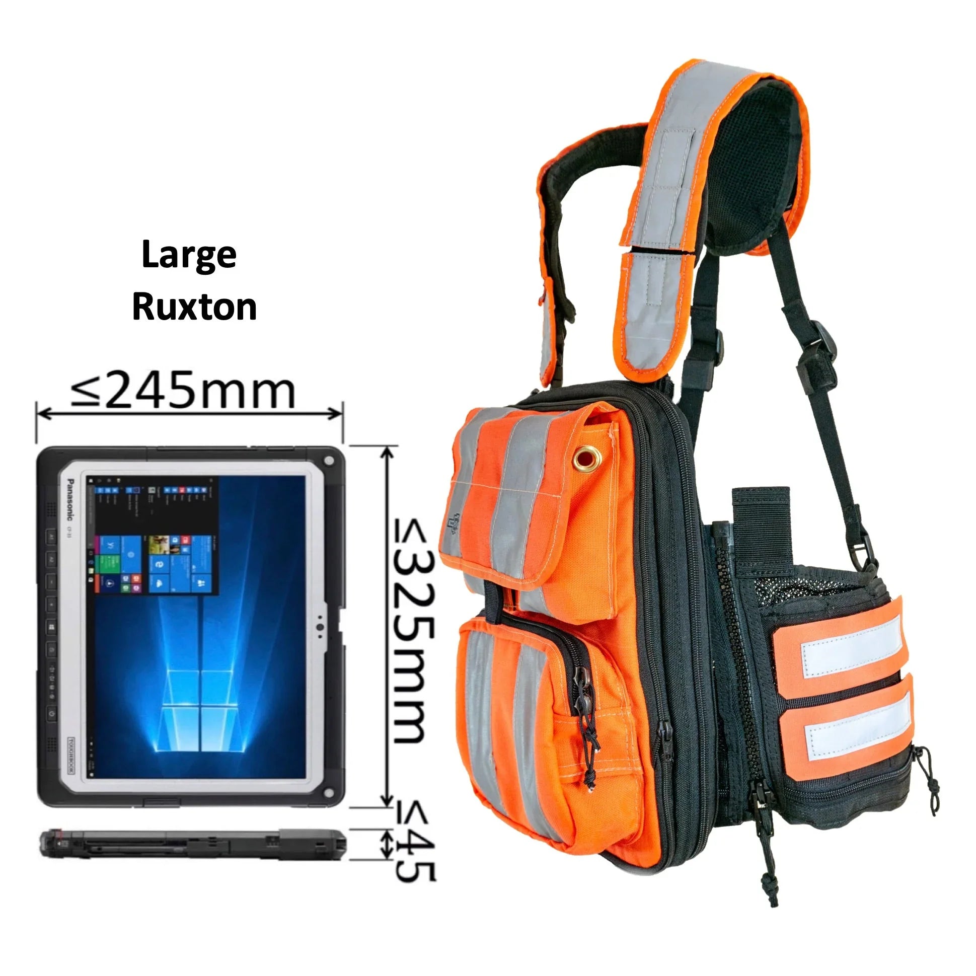 Large Ruxton HighViz TabletHarness – Fitek Gear Tragesystem