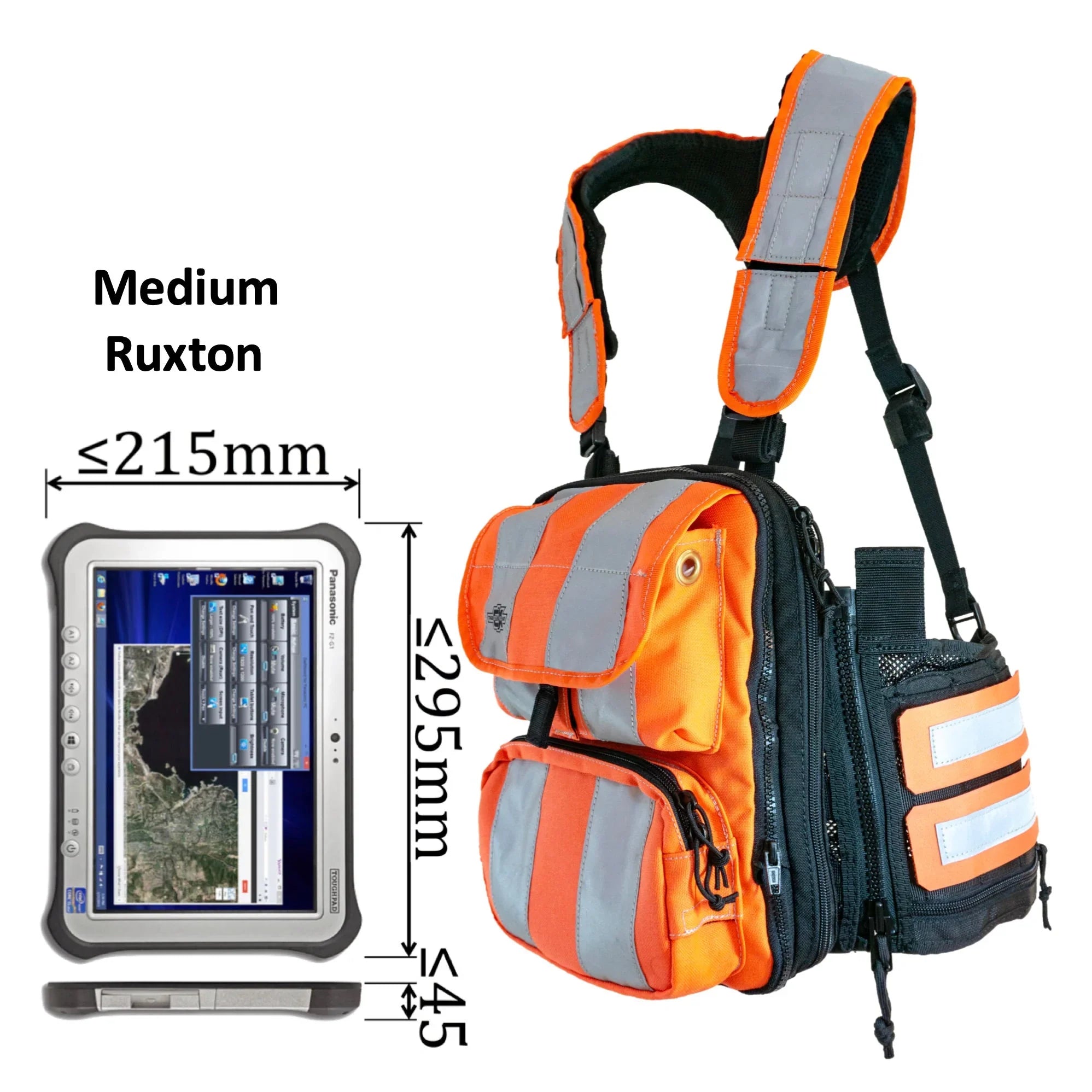 Medium High Visibility Tablet Harness – Fitek Gear Tragesystem